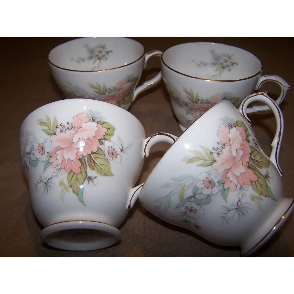Duchess Fine Bone‎ China Made in England Set of 4 cups